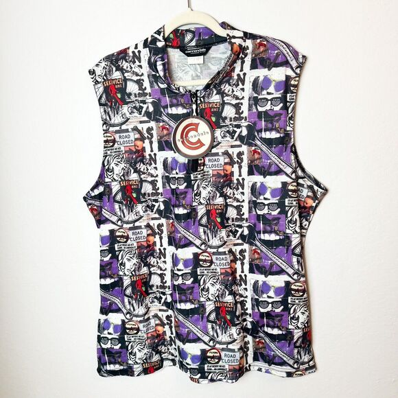 Vintage 90’s Cannondale X Roy Lichtenstein Pop Art Bicycle Jersey NEW w/Tags XL